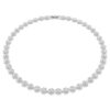Collier Una Angelic, taille ronde, moyen, blanc, plaqué rhodium Collier Una Angelic, taille ronde, moyen, blanc, plaqué rhodium