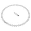 Collier Una Angelic, taille ronde, moyen, blanc, plaqué rhodium Collier Una Angelic, taille ronde, moyen, blanc, plaqué rhodium