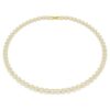 Collier Una Angelic, taille ronde, petit, blanc, plaqué or Collier Una Angelic, taille ronde, petit, blanc, plaqué or