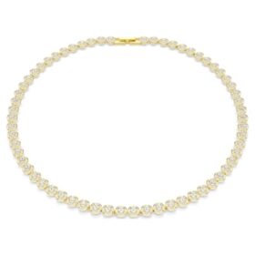 Collier Una Angelic, taille ronde, petit, blanc, plaqué or Collier Una Angelic, taille ronde, petit, blanc, plaqué or