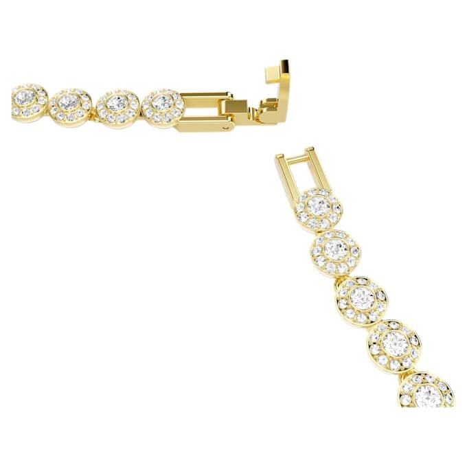 Collier Una Angelic, taille ronde, petit, blanc, plaqué or Collier Una Angelic, taille ronde, petit, blanc, plaqué or
