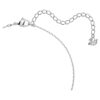 Collier Una, taille ronde, blanc, plaqué rhodium Collier Una, taille ronde, blanc, plaqué rhodium
