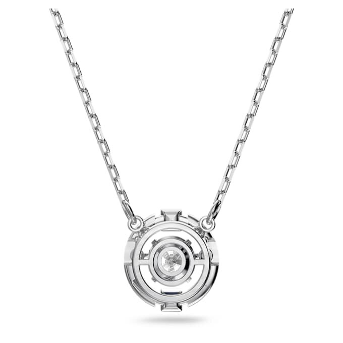 Collier Una, taille ronde, blanc, plaqué rhodium Collier Una, taille ronde, blanc, plaqué rhodium