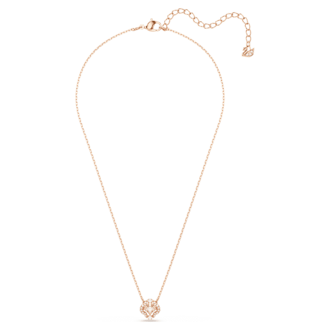 Collier Una Trèfle, rose, plaqué or rose Collier Una Trèfle, rose, plaqué or rose