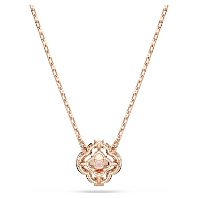 Collier Una Trèfle, rose, plaqué or rose Collier Una Trèfle, rose, plaqué or rose