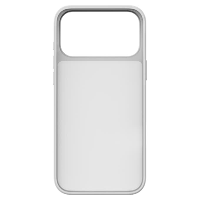 Coque de smartphone haut de gamme à cristaux à dos plat, iPhone® 17 Pro Max, couleur argentée Coque de smartphone haut de gamme à cristaux à dos plat, iPhone® 17 Pro Max, couleur argentée