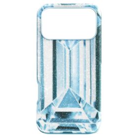 Coque de smartphone haut de gamme à effet cristal, iPhone® 17 Pro Max, bleue