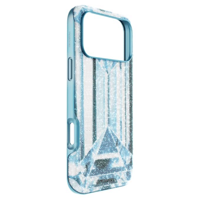 Coque de smartphone haut de gamme à effet cristal, iPhone® 17 Pro Max, bleue Coque de smartphone haut de gamme à effet cristal, iPhone® 17 Pro Max, bleue