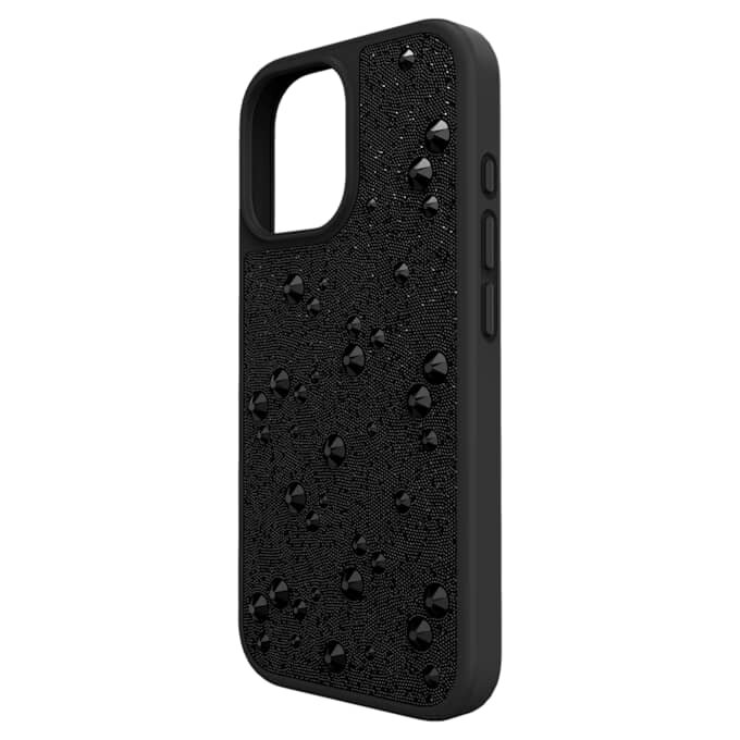Coque de smartphone haute avec cristaux à dos plat, iPhone® 17, noir Coque de smartphone haute avec cristaux à dos plat, iPhone® 17, noir