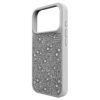 Coque de smartphone haute avec cristaux à dos plat, iPhone® 17 Pro, ton argenté Coque de smartphone haute avec cristaux à dos plat, iPhone® 17 Pro, ton argenté