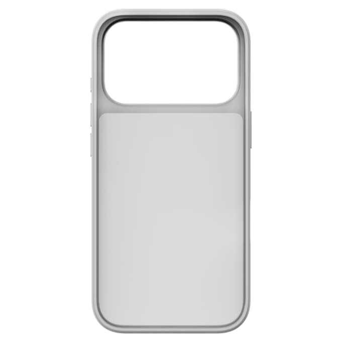 Coque de smartphone haute avec cristaux à dos plat, iPhone® 17 Pro, ton argenté Coque de smartphone haute avec cristaux à dos plat, iPhone® 17 Pro, ton argenté