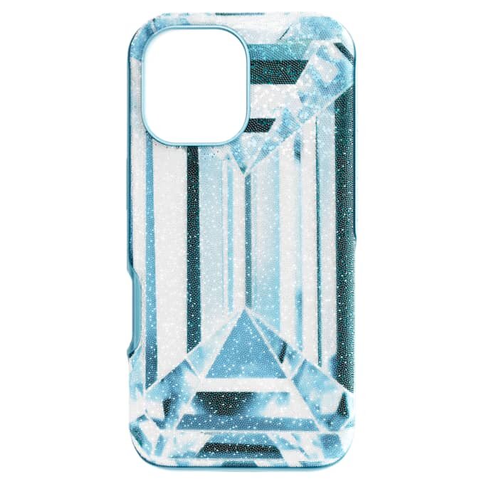 Coque de smartphone haute avec effet cristal, iPhone® 17, bleue Coque de smartphone haute avec effet cristal, iPhone® 17, bleue
