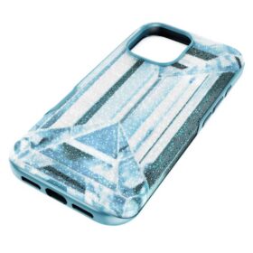 Coque de smartphone haute avec effet cristal, iPhone® 17, bleue