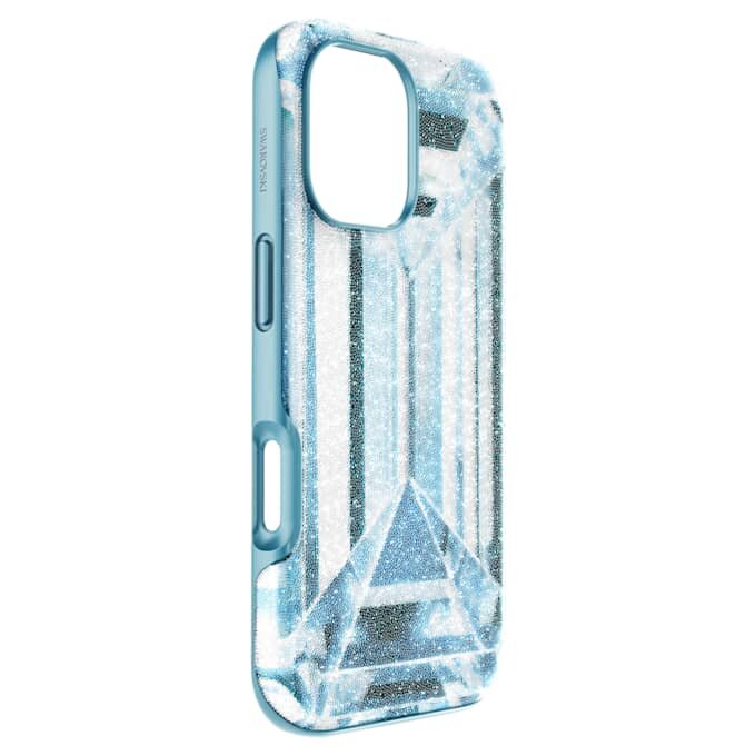 Coque de smartphone haute avec effet cristal, iPhone® 17, bleue Coque de smartphone haute avec effet cristal, iPhone® 17, bleue