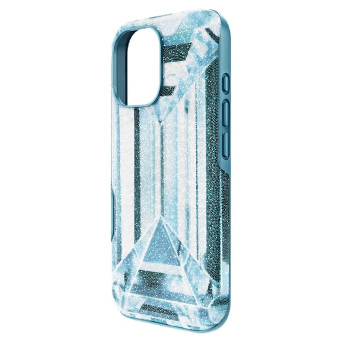 Coque de smartphone haute avec effet cristal, iPhone® 17, bleue Coque de smartphone haute avec effet cristal, iPhone® 17, bleue