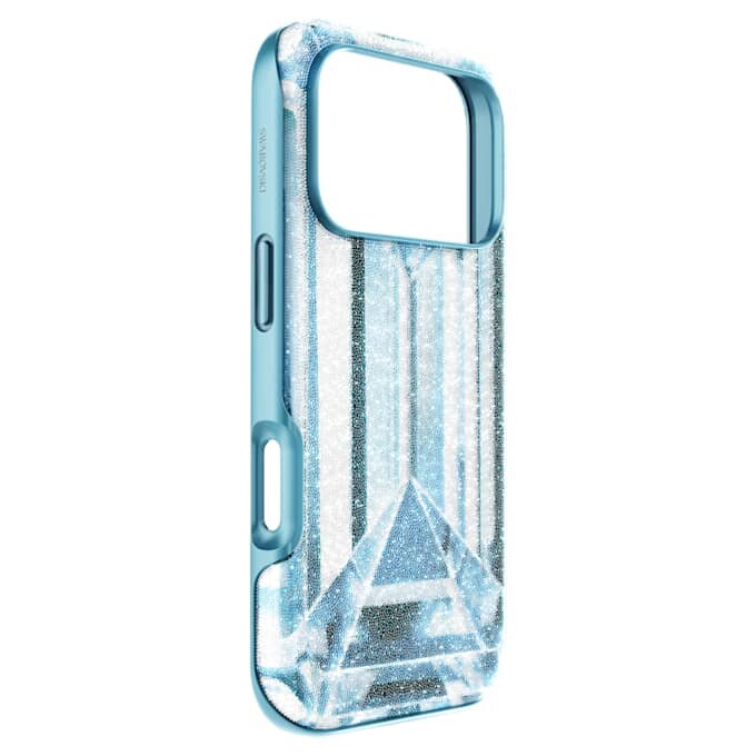 Coque de smartphone haute avec effet cristal, iPhone® 17 Pro, bleue Coque de smartphone haute avec effet cristal, iPhone® 17 Pro, bleue