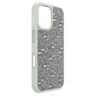 Coque de smartphone haute avec motif dispersé, iPhone® 16, ton argenté