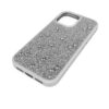 Coque de smartphone High à dos plat ornée de cristaux, iPhone® 17, couleur argentée Coque de smartphone High à dos plat ornée de cristaux, iPhone® 17, couleur argentée
