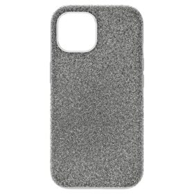 Coque haute pour smartphone iPhone® 15, ton argenté