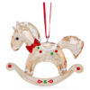 Décoration de Noël « Cheers » : cheval à bascule en pain d’épices