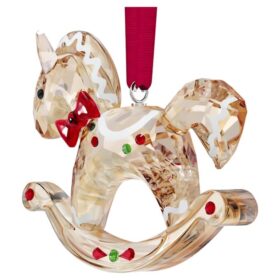 Décoration de Noël « Cheers » : cheval à bascule en pain d’épices