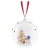 Décoration de sapin « Holiday Cheers » : boule avec sapin et bonhomme de neige Décoration de sapin « Holiday Cheers » : boule avec sapin et bonhomme de neige