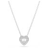 Ensemble Ariana Grande x Swarovski : tailles variées, cœur, blanc, plaqué rhodium Ensemble Ariana Grande x Swarovski : tailles variées, cœur, blanc, plaqué rhodium