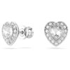 Ensemble Ariana Grande x Swarovski : tailles variées, cœur, blanc, plaqué rhodium Ensemble Ariana Grande x Swarovski : tailles variées, cœur, blanc, plaqué rhodium