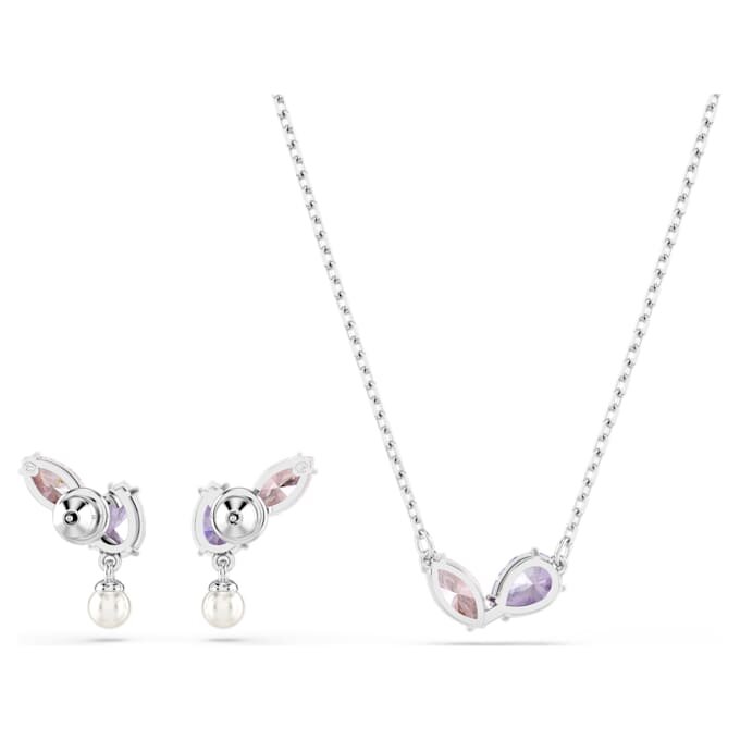 Ensemble Ariana Grande X Swarovski : tailles variées, multicolore, plaqué rhodium Ensemble Ariana Grande X Swarovski : tailles variées, multicolore, plaqué rhodium