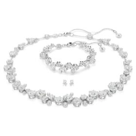 Ensemble Constella, tailles variées, blanc, plaqué rhodium Ensemble Constella, tailles variées, blanc, plaqué rhodium