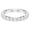 Ensemble de bagues Stilla (2), taille ronde, blanc, plaqué rhodium Ensemble de bagues Stilla (2), taille ronde, blanc, plaqué rhodium