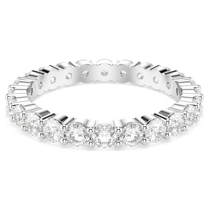 Ensemble de bagues Stilla (2), taille ronde, blanc, plaqué rhodium Ensemble de bagues Stilla (2), taille ronde, blanc, plaqué rhodium