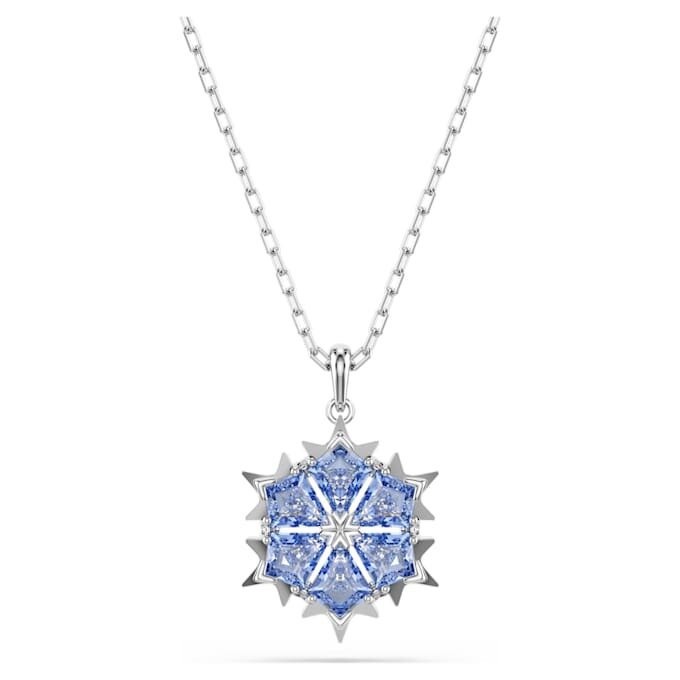Ensemble « Magic Set » Flocon de neige, bleu, plaqué rhodium Ensemble « Magic Set » Flocon de neige, bleu, plaqué rhodium