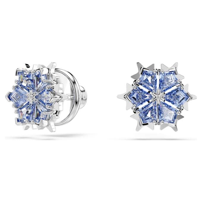 Ensemble « Magic Set » Flocon de neige, bleu, plaqué rhodium Ensemble « Magic Set » Flocon de neige, bleu, plaqué rhodium