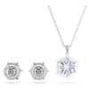 Ensemble « Magic Set » Flocon de neige, bleu, plaqué rhodium Ensemble « Magic Set » Flocon de neige, bleu, plaqué rhodium