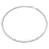 Ensemble Matrix Tennis, taille ronde, blanc, plaqué rhodium Ensemble Matrix Tennis, taille ronde, blanc, plaqué rhodium