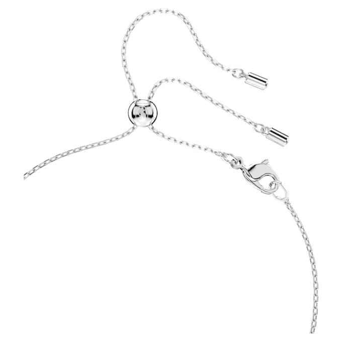 Ensemble Mesmera : taille poire, taille ronde, blanc, plaqué rhodium Ensemble Mesmera : taille poire, taille ronde, blanc, plaqué rhodium