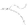 Ensemble Mesmera, tailles variées, blanc, plaqué rhodium