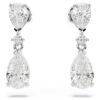 Ensemble Mesmera, tailles variées, blanc, plaqué rhodium