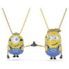 Ensemble Minions James et Henry en pavé, multicolore, plaqué or Ensemble Minions James et Henry en pavé, multicolore, plaqué or