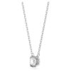 Ensemble Stilla, taille ronde, blanc, plaqué rhodium