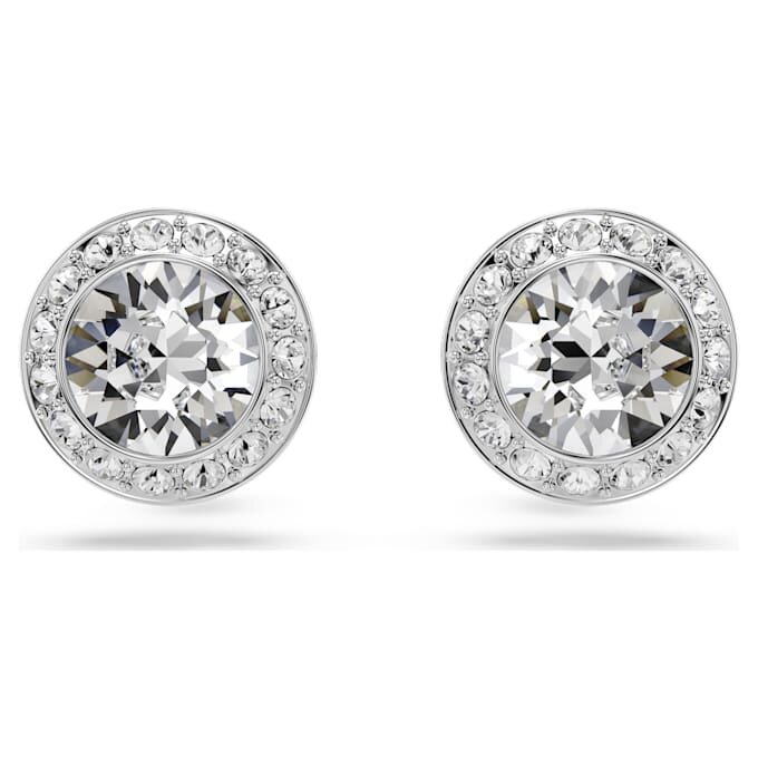 Ensemble Una Angelic (3), taille ronde, blanc, plaqué rhodium Ensemble Una Angelic (3), taille ronde, blanc, plaqué rhodium