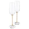 Flûtes à champagne Crystalline dorées (lot de 2) Flûtes à champagne Crystalline dorées (lot de 2)