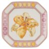Idyllia Vide Poche en porcelaine, motif imprimé en cristal, fleur, rose