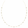 Imber Strandage, taille ronde, blanc, plaqué or