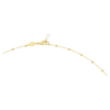 Imber Strandage, taille ronde, blanc, plaqué or
