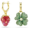Lot de boucles d’oreilles pendantes Idyllia (3), coccinelle, trèfle, fraise, multicolores, plaqué or Lot de boucles d’oreilles pendantes Idyllia (3), coccinelle, trèfle, fraise, multicolores, plaqué or