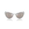 Lunettes de soleil à clipser 2 en 1, modèle tendance, forme œil-de-chat, Sk7011, blanc