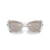 Lunettes de soleil à clipser 2 en 1, modèle tendance, forme œil-de-chat, Sk7011, blanc