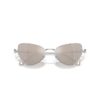 Lunettes de soleil à clipser 2 en 1, modèle tendance, forme œil-de-chat, Sk7011, blanc